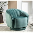 thumbnail image 3 of Container Furniture Direct Modern Barrel Swivel Chair with Plush Velvet Upholstery and Smooth 360° Rotation, Round Accent One-Seater Sofa for Living Room, Bedroom and Office, 3 of 4