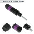 thumbnail image 5 of Unique Bargains 0.73" Motorcycle Slider Frame Aluminum Alloy Plastic Wheel Fairing Protection Crash Pad Protector Guard 1.14" 4.65"  Purple 2 Pcs, 5 of 7