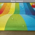 thumbnail image 6 of Ambesonne Rainbow Place Mats Set of 4, Balloons Ribbons Wavy, Standard Size, Multicolor, 6 of 6