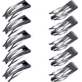 thumbnail image 1 of Pinzas para el pelo HUOGUO, con cierre metálico de doble agarre, 24 piezas, color negro, 1 of 1