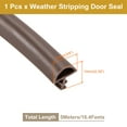 thumbnail image 2 of Window Weather Stripping Door Seal, 3/8" Wide Kerf Mount Weatherstrip Seal for (5 m/16.4 ft, Brown), 2 of 5