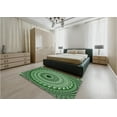 thumbnail image 4 of Ahgly Company Indoor Square Patterned Pastel Green Area Rugs, 4' Square, 4 of 6