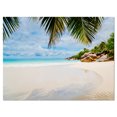 thumbnail image 2 of Summer Beach avec Feuilles de Palmier - Uvre d'Art Moderne sur Toile, 2 of 3