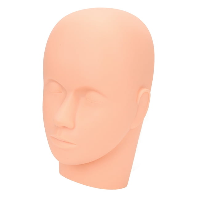 Cosmetology Doll Face, Mannequin Doll Face Silicone Eyelash Practice Training For Massage Skin Color