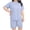 Blue-pajamas, variant on Aezemi Women Plus Size Sleep Set 2 Piece Fashion Short Sleeve Tops Shorts Summer Spring Home Comfy Casual Pajama Sets for Women 5XL