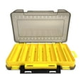 thumbnail image 1 of S SERENABLE Double Sided Baits Box 14 Grids Lightweight Container Baits Management Visible yellow, 1 of 9