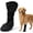 1PC, variant on Dog Paw Wound Recovery Boot, Non-Slip Pet Shoe with Self-Adhesive Strap, Protect Wounds from Licking, Dirt, and Infection for Small to Medium Dogs (1PC, M)