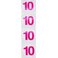 thumbnail image 2 of Hot Pink Number 10 Circle Stickers | 1.5" Inches Round | 500 Pack, 2 of 2