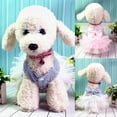 thumbnail image 3 of SPRING PARK Pet Striped Pattern Clothes, Sweet Bowknot Small Dog Skirt Girl Tutu Clothing Puppy Cat Sleeveless Apparel Teddy Clothes Dresses for Spring and Summer, 3 of 7