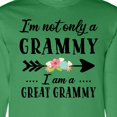 thumbnail image 4 of Inktastic I'm Not Only a Grammy I'm a Great Grammy with Flowers Long Sleeve T-Shirt, 4 of 5