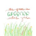 thumbnail image 2 of Quach, Anna 20x24 White Modern Wood Framed Museum Art Print Titled - Grass Greener, 2 of 4