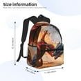 thumbnail image 4 of Gaeub Lava Dragon School Backpack Waterproof Bookbag for Men Women College High School Bags, 4 of 8