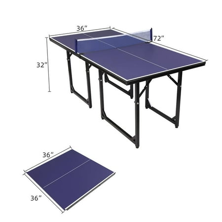 UBesGoo Folding Ping Pong Table, for Indoor/Outdoor Kids Adult Table Tennis (The Best Ping Pong Tables)