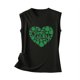 thumbnail image 3 of Gibobby Casual Casual Tops T Cuello Blusa de mujer Camisa sin mangas Camisa redonda Chaleco estampado Camiseta Chaleco y camis de mujer(Negro,M), 3 of 5