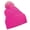 Fuchsia/Off White, variant on Beechfield Junior Snowstar Duo Winter Beanie Hat / Schoolwear