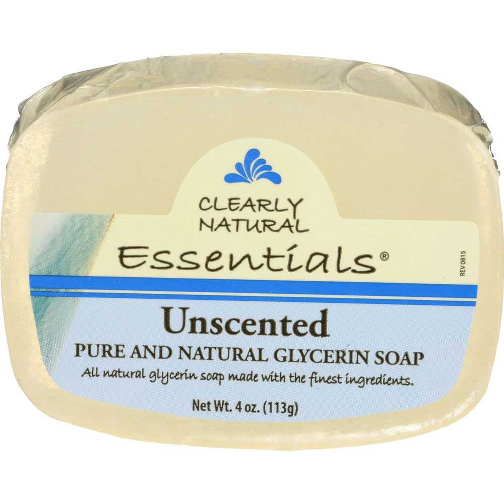 Clearly Natural Essentials Unscented Glycerine Bar Soap, 4 Ounce 1
