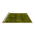 thumbnail image 2 of Ahgly Company Machine Washable Indoor Square Oriental Yellow Industrial Area Rugs, 8' Square, 2 of 4