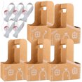thumbnail image 2 of Billuyoard 5 portavasos de jengibre para hacer tú mismo, caja de regalo de casita de jengibre, pequeñas cajas para bebidas navideñas con asa. Kits de decoración para fiestas, 2 of 5