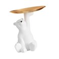 thumbnail image 5 of yotijay Bear Figurine Desk Storage Tray Decorative Statue for Bedroom Shelf Entrance Sitting, 5 of 9