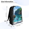 thumbnail image 4 of Haiem Tropical Paradise Window View Backpack - Stylish and Durable 15-inch Laptop Backpack with Waterproof Oxford Fabric, 4 of 8