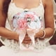 thumbnail image 3 of Ramo de Novia de Simulación Sincero Rosa, 3 of 10