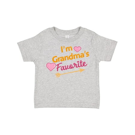

Inktastic I m Grandma s Favorite with Arrow and Hearts in Pink Boys or Girls Toddler T-Shirt