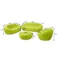 thumbnail image 3 of Bubble Couch Modern, Oversized Curved Couches, Lazy Floor Sofa, Lemon Green Bubble Couch Set, Modern Upholstered Comfy Mesh Fabric 3D Honeycomb Shape Couches for Living Room, Office, Apartment, 3 of 5
