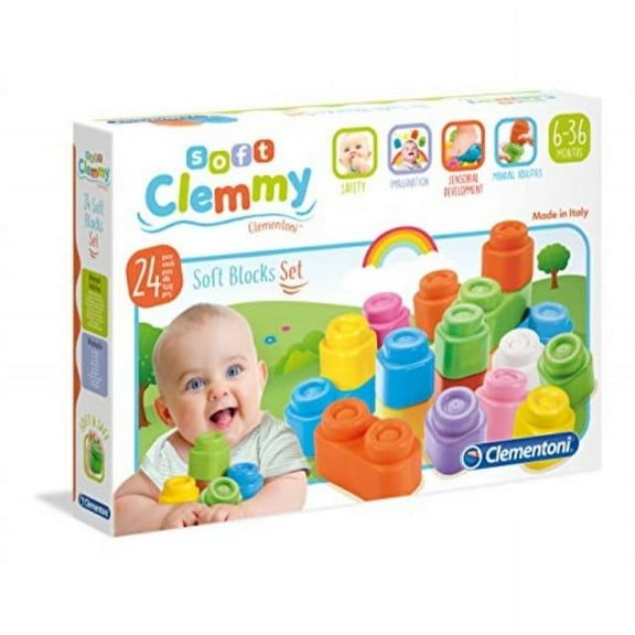 Clementoni - Soft Clemmy - Soft Block Set 24-Piece