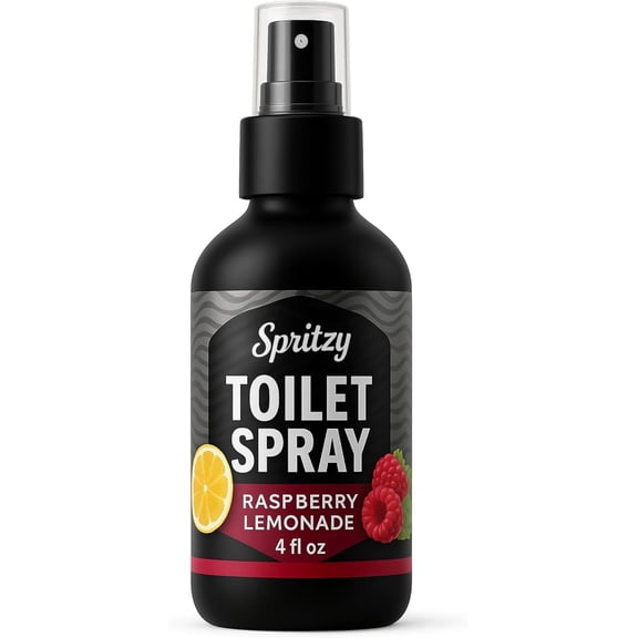Toilet Spray (4 fl oz) | 600  Sprays | Poo Spray w/Many Scents – Restroom & Bathroom Odor Eliminator – Essentials for a Fresh, Confident Bathroom (Raspberry Lemonade)