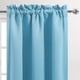 thumbnail image 3 of Cortinas opacas para dormitorio - Aislamiento térmico con bolsillo para barra, para sala de estar (1 panel, 42 x 63 pulgadas, azul pálido), 3 of 6