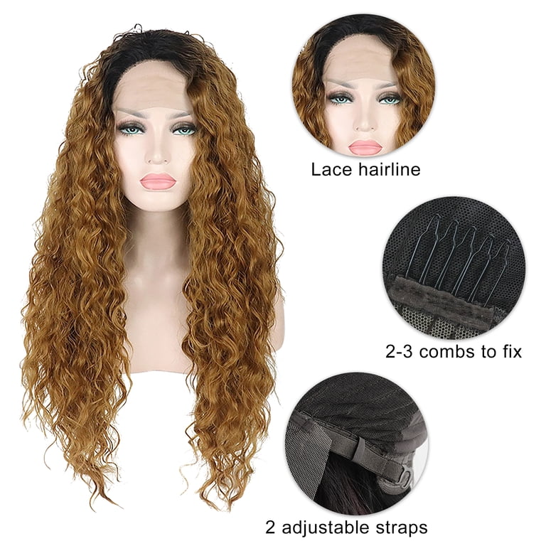 Unique Bargains Lace Front Wigs for Women 24
