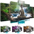 thumbnail image 3 of 5Pcs Canvas Modern Picture Wall Art Decor Home Buddha Zen Landscape Painting Unframed, 3 of 7