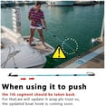 SAN LIKE Telescoping Boat Hooks Adjustable Boat Push Pole Dock Pole Floating,Durable,Rust