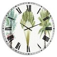 thumbnail image 1 of Designart Horloge Murale de Ferme'mixed Botanical Greens palms II', 1 of 2