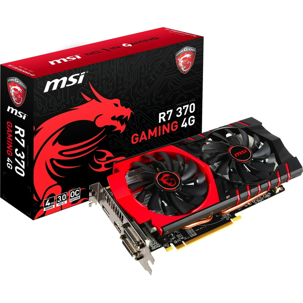 MSI AMD Radeon R7 370 Graphic Card, 4 GB GDDR5 - Walmart.com - Walmart.com