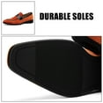 thumbnail image 3 of Mens Velvet Loafers Dress Shoes Loafers for Men Tuxedo Suit Shoes, Orange/24, 13 US, 3 of 5