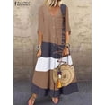 thumbnail image 7 of Spring Bohemian Dress Fashion Retro Holiday Women Loose Short Sleeve Dresses Casual Loose Holiday Elegant Vestidos, 7 of 7