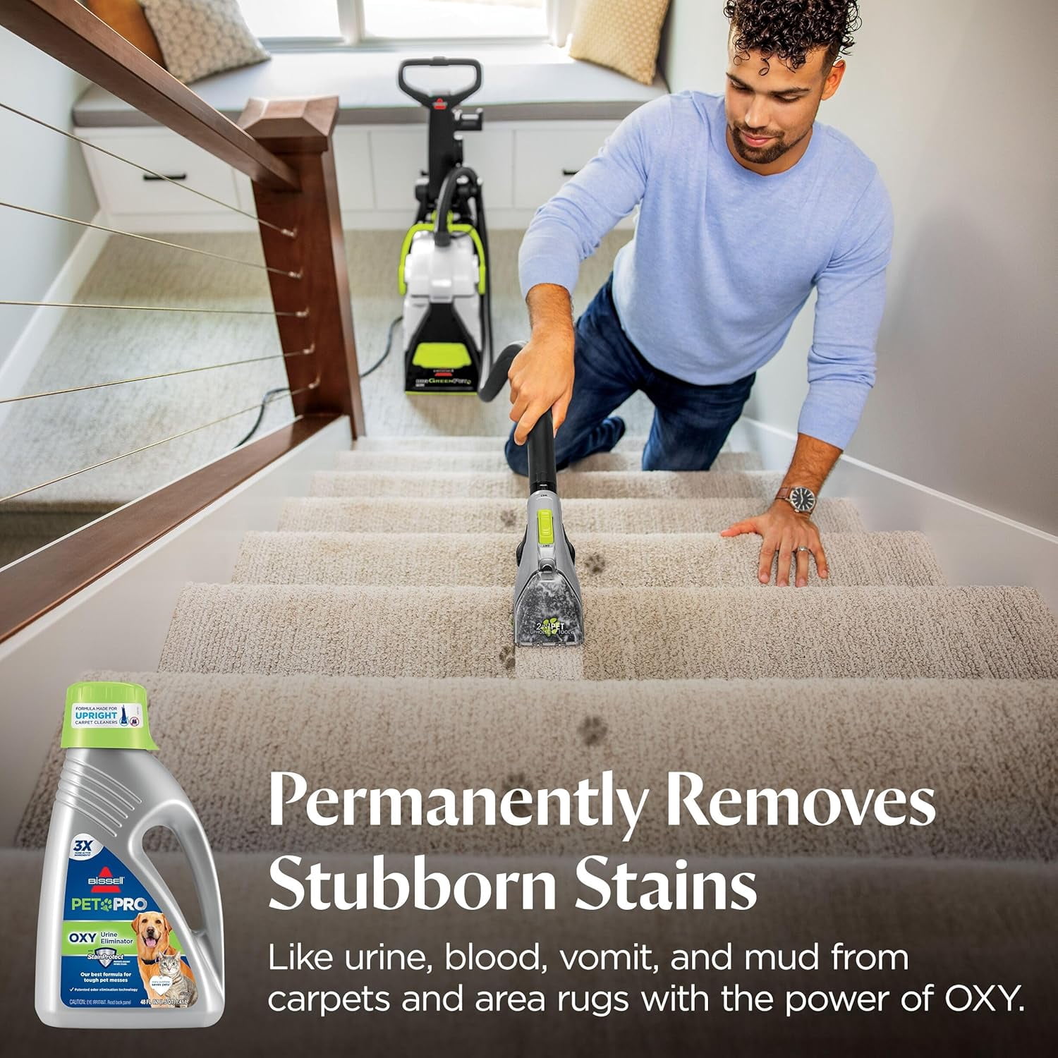 Bissell Pet Pro Oxy Urine Eliminator Upright Deep Cleaning Solution