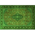 thumbnail image 1 of Ahgly Company Indoor Rectangle Medallion Green Traditional Area Rugs, 8' x 12', 1 of 1
