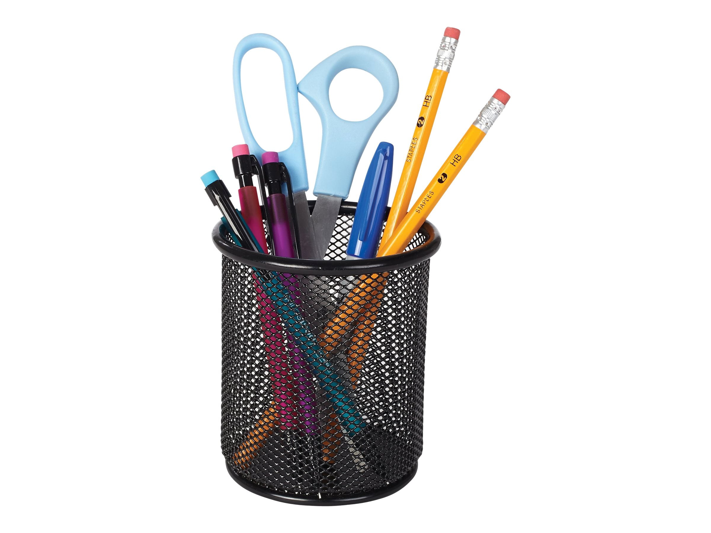 metal mesh pencil cup