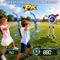 thumbnail image 2 of TERRAMUS 2 Pack Light Up Bow and Arrow Set for Kids with Electronic Scoring Target, 10 Suction Cup Arrows, 2 Quivers, Indoor Outdoor Target Game for Boys Girls Ages 5-12, 2 of 8