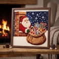 thumbnail image 5 of Qocolcyl Christmas Pearl Bead Art DIY Set for Beginners,Holiday Craft Kit with Printed Canvas, Plastic Beads & Complete Tools, Festive Angel Santa Tree House Designs, Family DIY Wall Art Holiday Gift, 5 of 8