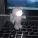 thumbnail image 4 of 0.2W LED Night Light USB recargable Eye-care Spaceman Light Study Lámpara de lectura Inevent EL4919-00B, 4 of 7