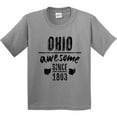 thumbnail image 3 of Inktastic Ohio Awesome Since 1803 Youth T-Shirt, 3 of 5