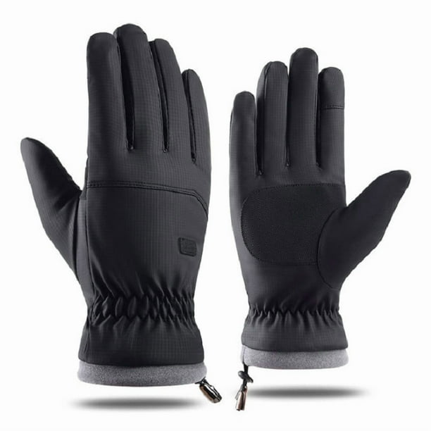 Guantes de esquí y snowboard impermeables de invierno con pantalla táctil | Guantes térmicos aislantes para clima frío para hombre y mujer | 1 par