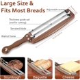thumbnail image 2 of Bread Slicer for Homemade Bread-Adjustable Wooden Sourdough Bread Knife with Thickness Guide,Cutter Tools for Crusty Sourdough & Baguette,Ambidextrous Use,Gift for Baker, 2 of 8
