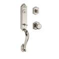 thumbnail image 2 of Baldwin Elizabeth Single Cylinder Handleset with Round Door Knob and Traditional Arch Rose, 2 of 4