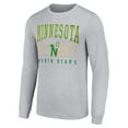 thumbnail image 2 of Men's Starter Heather Gray Minnesota North Stars Retro Graphic Long Sleeve Crew T-Shirt, 2 of 3