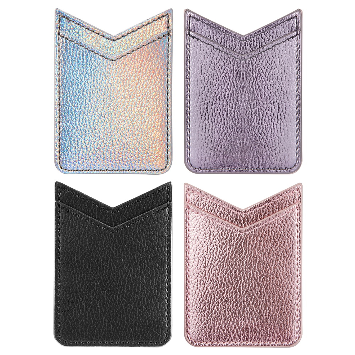 Universal Adhesive Leather Dual VShape Card Sleeves