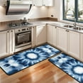 thumbnail image 3 of Kitchen Rugs Sets Of 2,Blue Tie Dye Mandala Pattern Anti Fatigue Kitchen Mat Rugs Non Slip Washable,Decorative Kitchen Floor Mats for Kitchen,Sink,Laundry,17"x47"+17"x47", 3 of 5